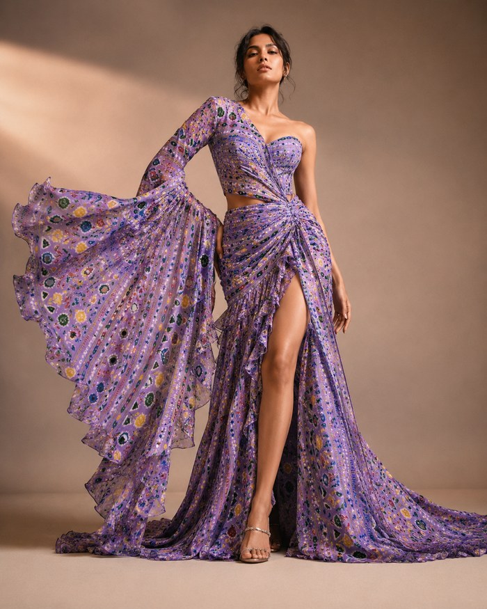 AI trial draped outfit