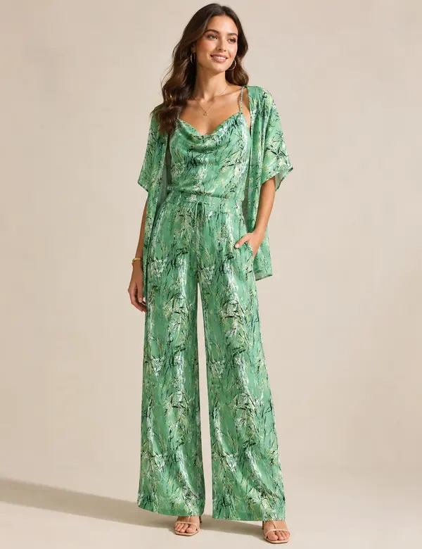 Sage Belted Resort Co-ord - Cord Sets custom tailoring design by Riddhi Siddhi Fabrics & Tailoring Dubai