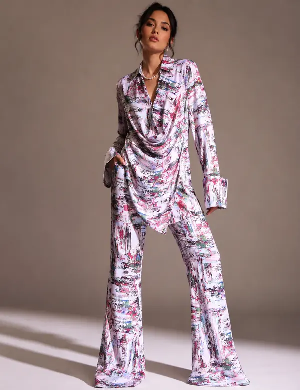 Olive Breezy Co-ord Set - Cord Sets custom tailoring design by Riddhi Siddhi Fabrics & Tailoring Dubai