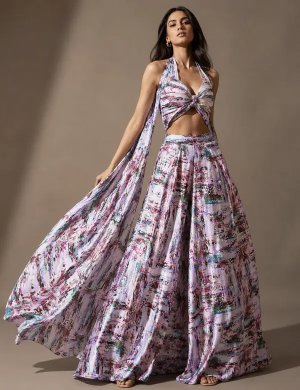Olive Minimal Print Co-ord - Cord Sets custom tailoring design by Riddhi Siddhi Fabrics & Tailoring Dubai