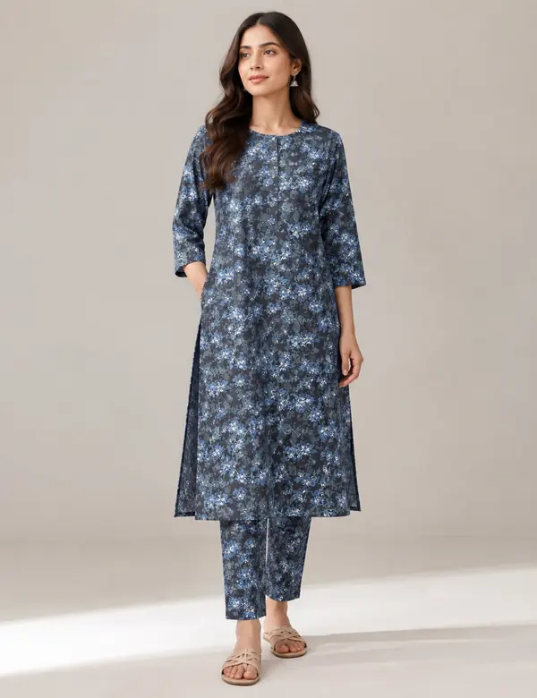 Charcoal Relaxed Luxe Co-ord - Cord Sets custom tailoring design by Riddhi Siddhi Fabrics & Tailoring Dubai