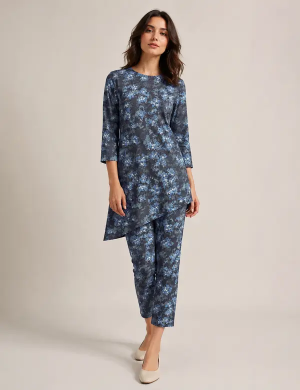 Charcoal Garden Walk Co-ord - Cord Sets custom tailoring design by Riddhi Siddhi Fabrics & Tailoring Dubai