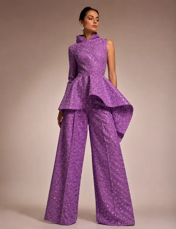 Sage Elegant Ease Co-ord - Cord Sets custom tailoring design by Riddhi Siddhi Fabrics & Tailoring Dubai