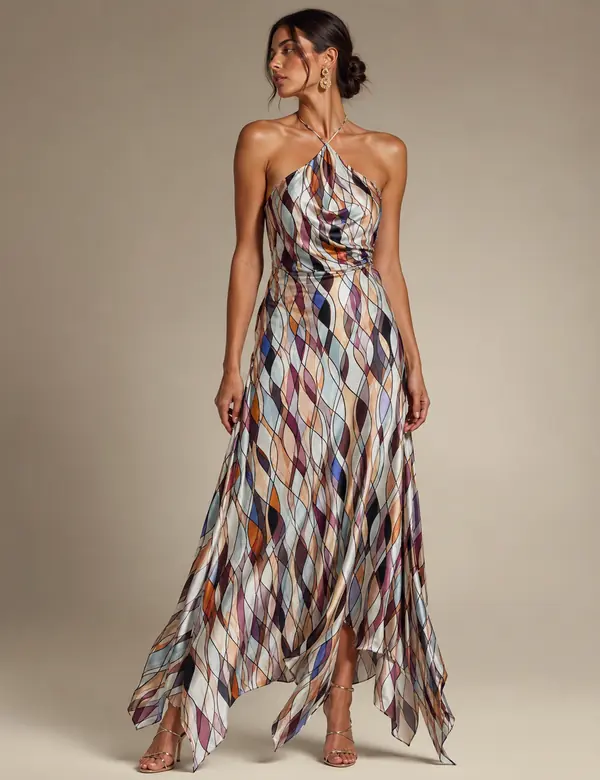 Sage Meadow Wrap Dress - Dresses custom tailoring design by Riddhi Siddhi Fabrics & Tailoring Dubai