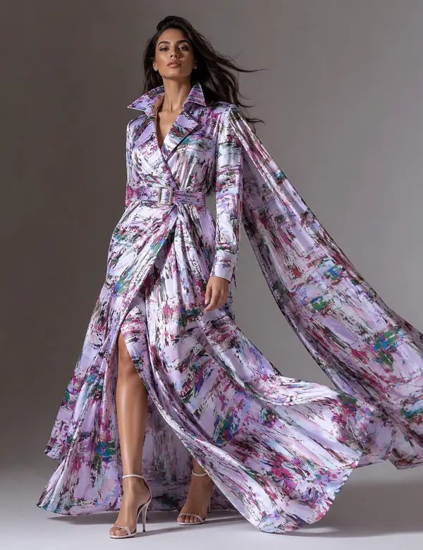 Olive Collared Couture Midi - Dresses custom tailoring design by Riddhi Siddhi Fabrics & Tailoring Dubai