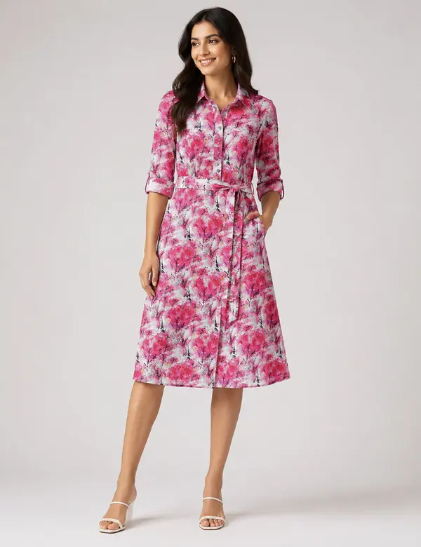 Rose Garden Walk Dress - Dresses custom tailoring design by Riddhi Siddhi Fabrics & Tailoring Dubai