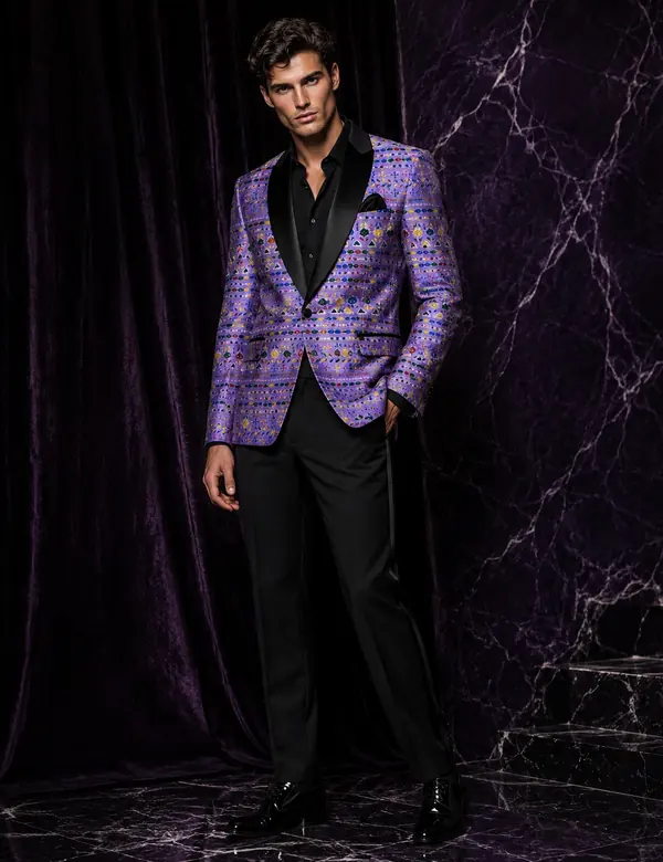 Charcoal Tailored Mens Kurta Set - Mens Collection custom tailoring design by Riddhi Siddhi Fabrics & Tailoring Dubai