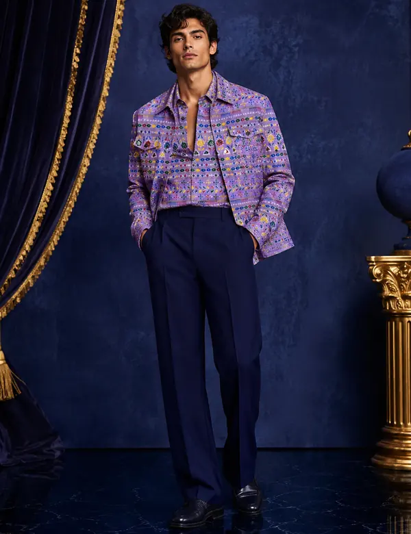 Navy Heritage Mens Set - Mens Collection custom tailoring design by Riddhi Siddhi Fabrics & Tailoring Dubai