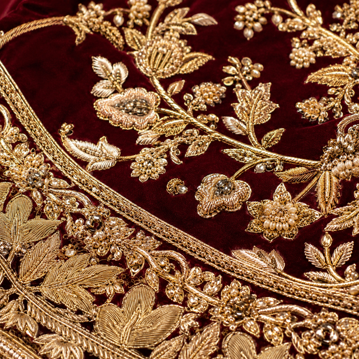 Zardozi embroidery